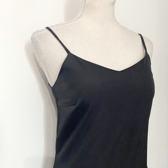 ALLSAINTS MARBLE BLACK SPAGHETTI STRAPS SULTRY MINI DRESS - 0 - Picture 4 of 9